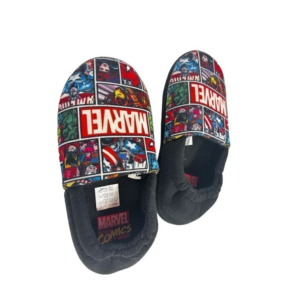 Marvel comics slippers size 2 big kids